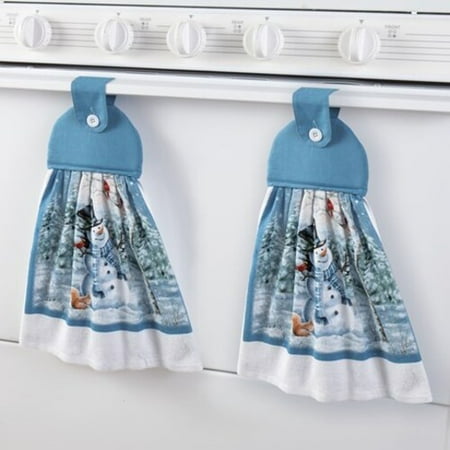 Snowman Set of 2 Sebastien /& Groome Snowman Tea Towels